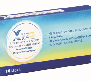 XYZAL POR 5MG TBL FLM 14