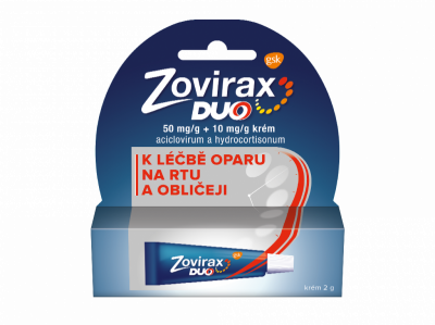 Zovirax duo 50mg/g+10mg/g krém crm 1x2g II CZ