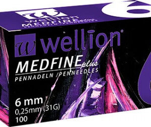 Wellion Medfine Plus jehly 31Gx6 mm 100 ks