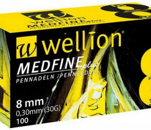 Wellion Medfine jehly inz.pera 0,30 x 8 mm 30G 100 ks